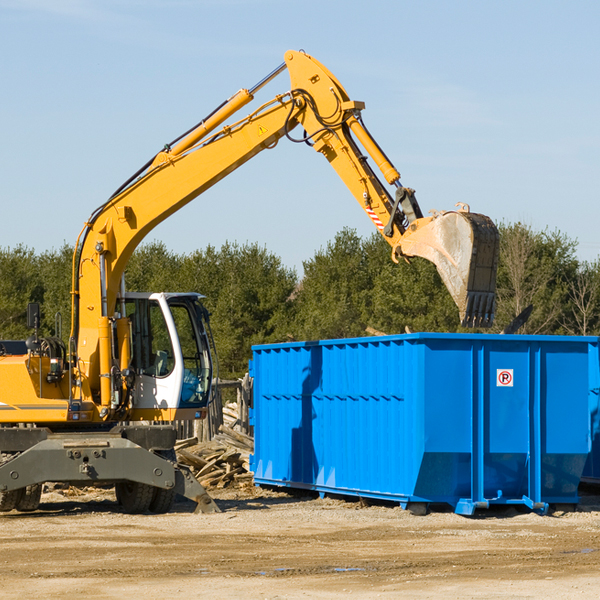 are there any restrictions on where a residential dumpster can be placed in California Junction IA